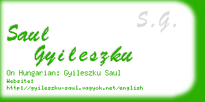 saul gyileszku business card